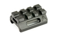 Leapers, Inc. - UTG, Super Slim Picatinny Riser Mount, 1/2" Height, 3 Slots. Black Finish