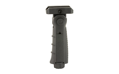 Leapers, Inc. - UTG, Model 4 Vertical Foregrip, Fits Picatinny, Ergonomic, Ambidextrous, 5-position Foldable Foregrip, Black