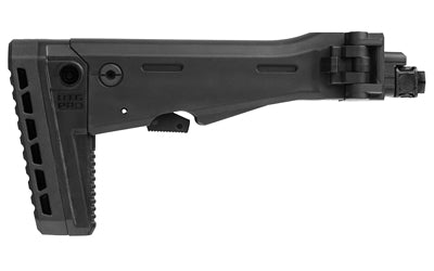 Leapers, Inc. - UTG, Side Folding Stock, Fits Most Stamped AK Variants with Standard Straight Tang Receivers, Matte Finish, Black, Adjustable 5-Position Length of Pull