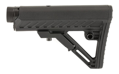 Leapers, Inc. - UTG, Model 4, Combat Ops S2, Stock Kit, 6-Position Mil-Spec Stock Assembly, includes Extension Tube, Buffer, Buffer Spring, Tear-drop Ring and Castle Nut, Black Finish