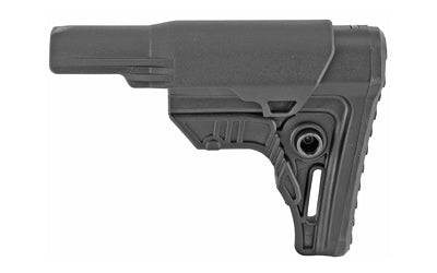 Leapers, Inc. - UTG, UTG PRO, Mil-spec Stock, Black Finish, Fits AR-15, Compact Size, Includes Cheek Rest Plus Removable Extended Cheek Rest Insert, Rubberized Butt Pad