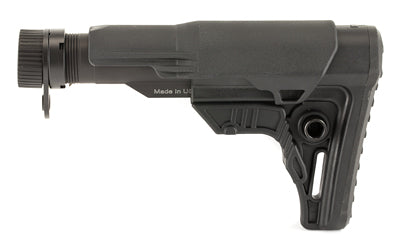 Leapers, Inc. - UTG, UTG PRO, Mil-spec Stock Kit, Black Finish, Fits AR-15, Compact Size, Includes Cheek Rest Plus Removable Extended Cheek Rest Insert, Rubberized Butt Pad, Mil-spec Extension Tube, Buffer, Buffer Spring, Receiver End Plate and Castle