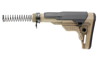 Leapers, Inc. - UTG, UTG PRO, Mil-spec Stock Kit, Black Finish, Fits AR-15, Compact Size, Includes Cheek Rest Plus Removable Extended Cheek Rest Insert, Rubberized Butt Pad, Mil-spec Extension Tube, Buffer, Buffer Spring, Receiver End Plate and Castle