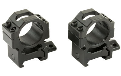Leapers, Inc. - UTG, Pro Max Strength, Rings, Fits Picatinny, 1" Medium, 2 piece, Black Finish