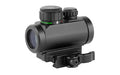 Leapers, Inc. - UTG, Instant Target Aiming Sight, 2.6", 30mm, Fits Picatinny, Black, Red/Green CQB Micro Dot, w/Integral QD Mount