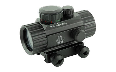 Leapers, Inc. - UTG, SWATFORCE Red Dot Sight, Fits Picatinny, New Generation, 4", Red/Green Dot Sight, with Integral Picatinny Mounting Deck, Black