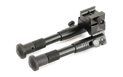 Leapers, Inc. - UTG, Shooter's SWAT Bipod, Fits Picatinny Rail or Swivel Stud, 6.2" - 6.7", Tactical Low Profile with Adjustable Height, Black