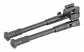 Leapers, Inc. - UTG, Universal Shooter's Bipod, Fits Picatinny Rail or Swivel Stud, 8.7" - 10.6", Tactical/Sniper Profile with Adjustable Height, Black