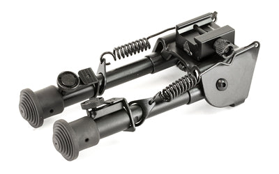 Leapers, Inc. - UTG, Tactical Op Bipod, Fits Picatinny Rail or Swivel Stud, 6.1" - 7.9", SWAT/ Combat Profile with Adjustable Height, Black