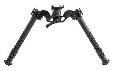 Leapers, Inc. - UTG, Goliath Bipod, Fits 1913 Picatinny Rails, 8"-12" Center Height, Anodized Finish, Black