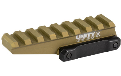 Unity Tactical, FAST, Red Dot Riser, Elevates Lower 1/3 Mount to 2.26" Optical Height, Direct to Picatinny, Anodized Finish, Flat Dark Earth