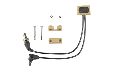 Unity Tactical, ModButton Lite SYNC, 7", Dual Lead Remote Switch For Surefire Scout and Crane Laser, Fits Picatinny, Flat Dark Earth