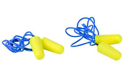 Walker's, Ear Plug, Rubber Corded, Yellow or Blue, Includes Case, 2 Pairs