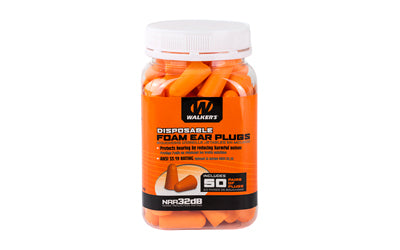 Walker's, Ear Plug, Foam, Orange, 50 Pairs per Jar