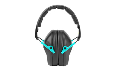 Walker's, Passive, Folding Earmuff, Black/Teal, 1 Pair
