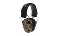 Walker's, Razor Electronic Earmuff, Noise Reduction 23DB, Leopard Print, Black and Tan