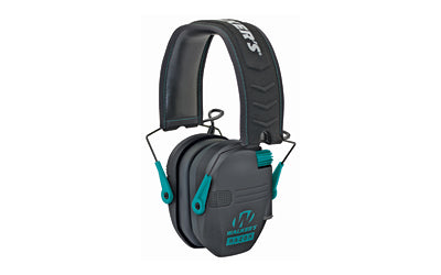 Walker's, Razor, Electronic Earmuff, Black/Teal, 1 Pair