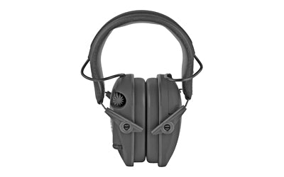 Walker's, Razor, Freedom Slim Electronic Earmuff, 2nd Amendment Logo, Two Hi-Gain Omnidirectional Microphones, Low Noise/Frequency Tuned for Natural Sound Clarity, Hi-Def Sound Output w/ Audio Input Jack