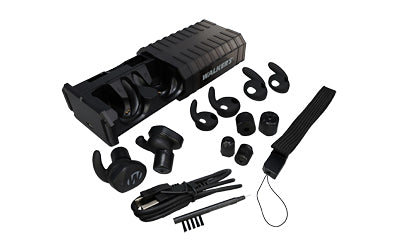 Walker's, Restrictor, Electronic Ear Buds, Bluetooth, Matte Finish, Black