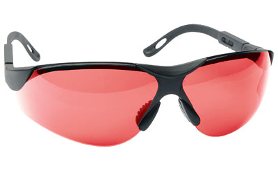Walker's, Elite, Shooting Glasses, 5 Position Adjustment, Polycarbonate Lenses, Vermillion, One Pair