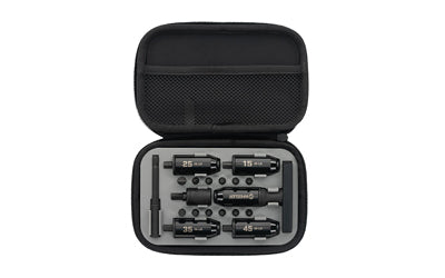 Wheeler, FAT Stix, Black, Sockets Come In 15, 25, 35, 45 and 65 Inch Pounds For Most Common Applications, T Handle Design With Grip And Spin Section, 1/2" Socket With 1/4" Drive Bit, Convenient Soft Carry Case