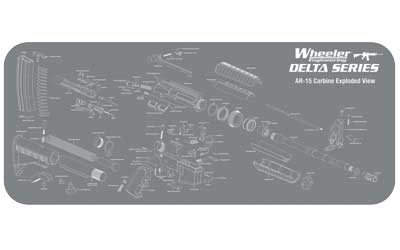 Wheeler, Maintenance Mat, 47"X20", For AR-15, Black