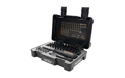 Wheeler, 65 Piece Hex/Torx Driver Set, Includes 2 Bit Drivers, 63 Hex/Torx Bits and Hard Case, Black