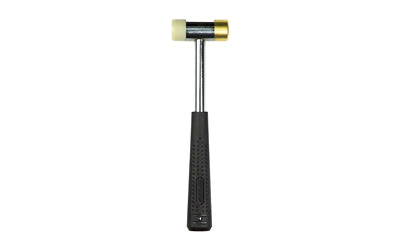 Wheeler, Nylon/Brass Hammer, Silver Hammer Body, Black Rubber Grip