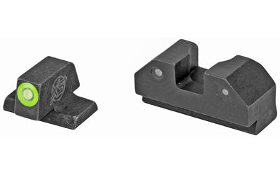 XS Sights, R3D Night Sights, Green Front Dot, Fits Canik TP9SF/TP9SFX/TP9SF Elite/TP9 Elite SC and Current Production TP9SA