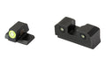 XS Sights, R3D 2.0, Tritium Night Sight, Fits Canik TP9SF, Green Front Outline, Green Tritium Front/Rear
