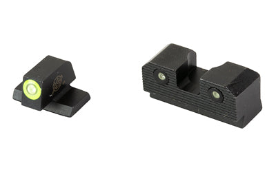XS Sights, R3D 2.0, Tritium Night Sight, Fits Canik TP9SF, Green Front Outline, Green Tritium Front/Rear