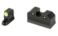XS Sights, R3D, 2.0, Tritium Night Sight, For CZ P10, Suppressor Height, Green Front Outline, Green Tritium Front/Rear