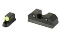 XS Sights, R3D, 2.0, Tritium Night Sight, For CZ P10, Standard Height, Green Front Outline, Green Tritium Front/Rear