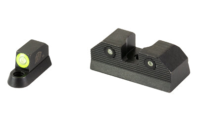 XS Sights, R3D, 2.0, Tritium Night Sight, For CZ P10, Standard Height, Green Front Outline, Green Tritium Front/Rear