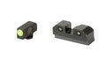 XS Sights, R3D 2.0, Tritium Night Sight, Fits Glock 20/21/29/30/30S/37/41, Green Front Outline, Green Tritium Front/Rear