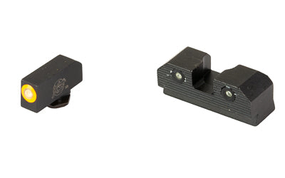 XS Sights, R3D 2.0, Tritium Night Sight, Fits Glock 20/21/29/30/30S/37/41, Orange Front Outline, Green Tritium Front/Rear