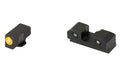 XS Sights, R3D 2.0, Tritium Night Sight, Fits Glock 43, Orange Front Outline, Green Tritium Front/Rear