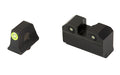 XS Sights, R3D 2.0, Suppressor Height Night Sight, Fits Glock  20/21/29/30/30S/37/41, Green Front Outline, Green Front/Rear Tritium