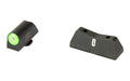 XS Sights, DXT2 Pro Big Dot Sights, Fits Glock 17/19/22/23/24/26/27/31/32/33/34/35/36/38, Taurus G3c/GX4/New Production G3, Walther PDP, Black Nitride Finish, Green, Tritium Front/Rear