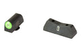 XS Sights, DXT2 Pro Big Dot Sights, Fits Glock 42/43/43X/48, Black Nitride Finish, Green, Tritium Front/Rear