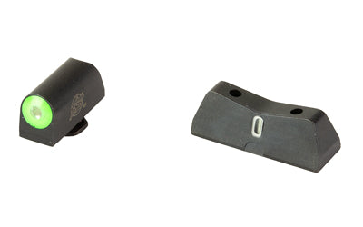 XS Sights, DXT2 Pro Big Dot Sights, Fits Glock 42/43/43X/48, Black Nitride Finish, Green, Tritium Front/Rear