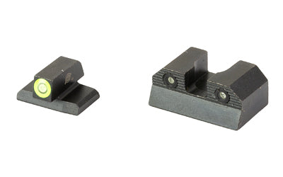 XS Sights, R3D, 2.0, Tritium Night Sight, For HK VP9, Standard Height, Green Front Outline, Green Tritium Front/Rear