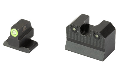 XS Sights, R3D, 2.0, Tritium Night Sight, For HK VP9, Suppressor Height, Green Front Outline, Green Tritium Front/Rear