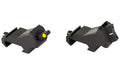 XS Sights, XTI2 DXS Rifle Sights, Ember Standard Dot Orange, 45 Degree Offset for AR Rifles, Steel/Blued