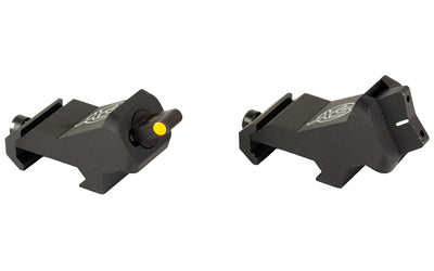 XS Sights, XTI2 DXS Rifle Sights, Ember Standard Dot Orange, 45 Degree Offset for AR Rifles, Steel/Blued