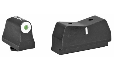 XS Sights, DXW Big Dot Tritium Front, Suppressor Height, Tritium Stripe Express Rear, Fits Glock 17/19/22/23/24/26/27/31/32/33/34/35/36/38, Green With White Outline, Installation Kit Included