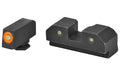 XS Sights, R3D Night Sights, Orange Front Dot, Fits Glock 17/19/22/23/24/26/27/31/32/33/34/35/36/38, Taurus G3c/GX4/New Production G3, Walther PDP, Steel/Blued
