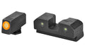 XS Sights, R3D Night Sights, Orange Front Dot, Fits Glock 42/43/43X/48, Steel/Blued