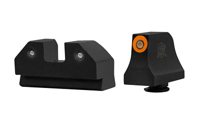 XS Sights, XS Sights, R3D Night Sight, Suppressor Height, Orange Dot, Fits Glock 43/43X