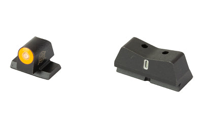 XS Sights, DXT2 Big Dot, Tritium Night Sight, For S&W M&P 2.0 Optics Ready Compact/Fullsize, Standard Height, Orange Front Outline, Green Tritium Front/Rear